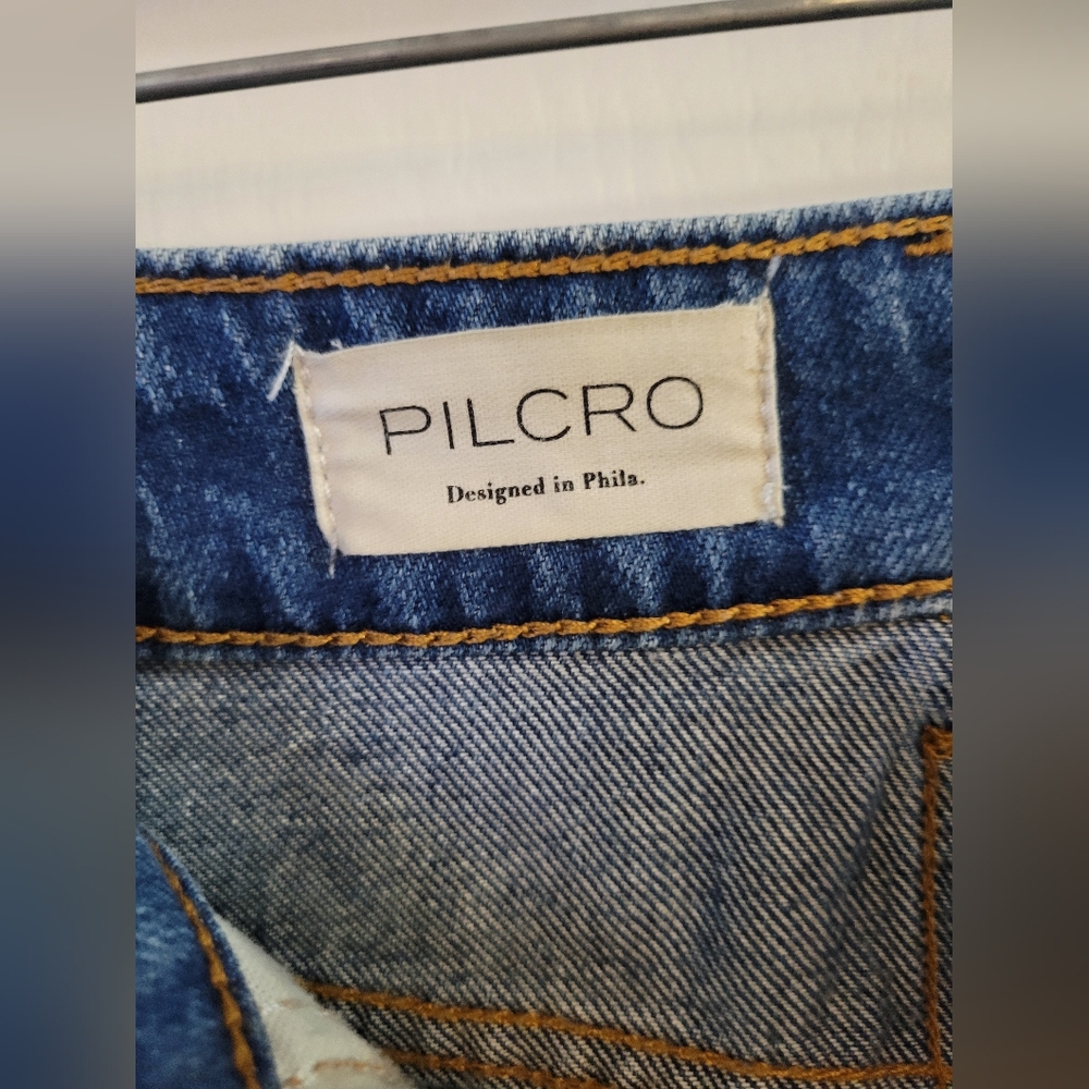 Anthropologie Pilcro The Austyn High-Rise Cuffed Jean Shorts Size 26 - Picture 6 of 16